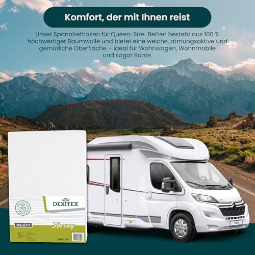 Set De 3 Draps Housses Pour Caravane - Beige - 70x190/85x210 Cm (2x) Et 35x130/50x145 Cm (1x) - Confort Camping-Car